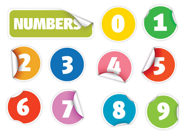 Digital-Vectors-Number-Stickers