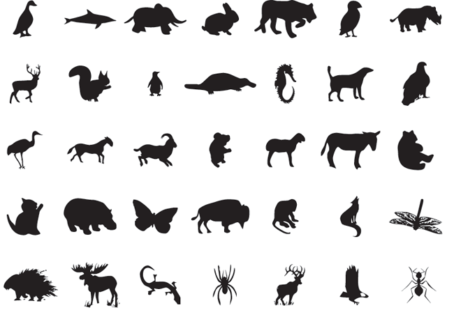 Free-Vector-Animal-Silhouettes