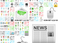 A-very-wide-practical-icon-vector-material
