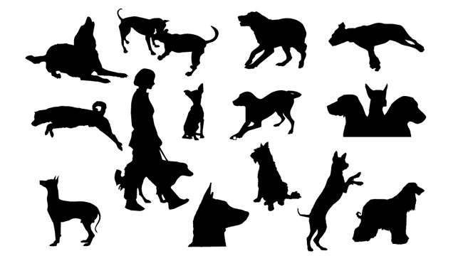 Dog-silhouettes