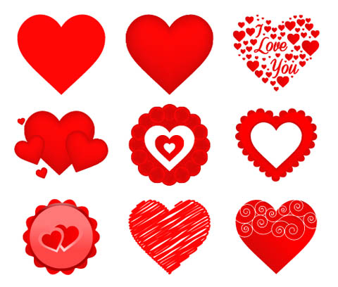 Free-Vector-Valentine-Heart-Icons