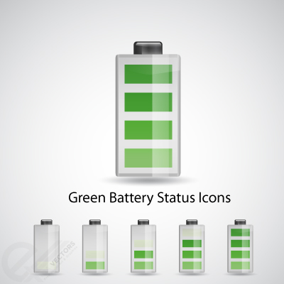 Green-Battery-status-icons