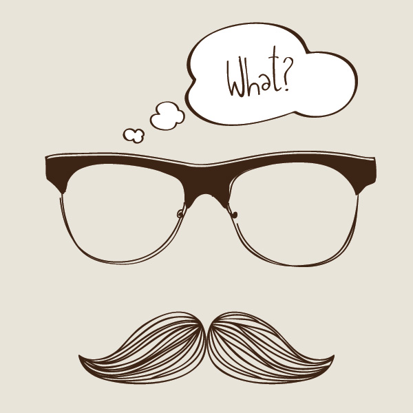 Mustache-and-glasses-Vector-Graphic