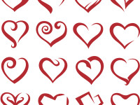 Set-Of-Sixteen-Icons-Of-Hearts