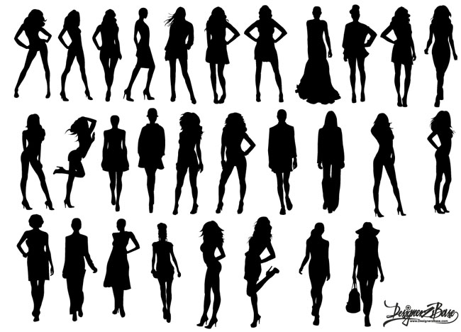 Vector-Fashion-Model-Silhouettes