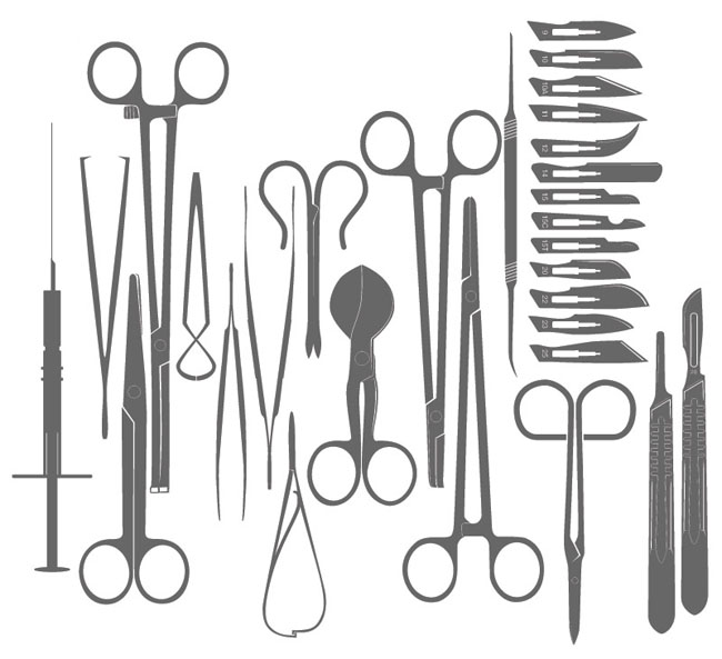 Surgical-Tools-Silhouettes-Vector-Free