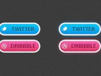 Twitter-and-Dribbble-Social-Buttons