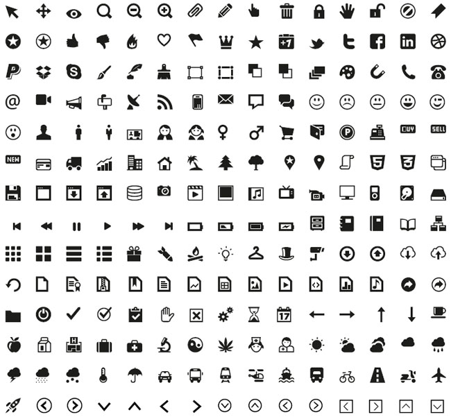 Universal icons Vector Free Vector cdr Download 