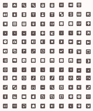 Bitcons-pixel-icon-set