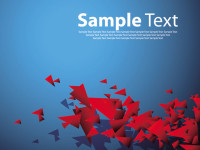 Red-blue-triangular-shapes-background