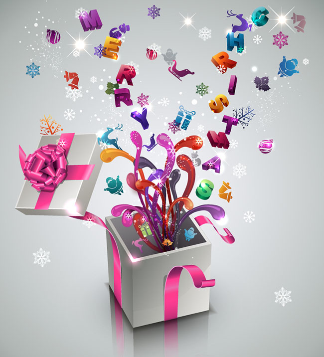 Stylish-New-Year-Gift-vector-background