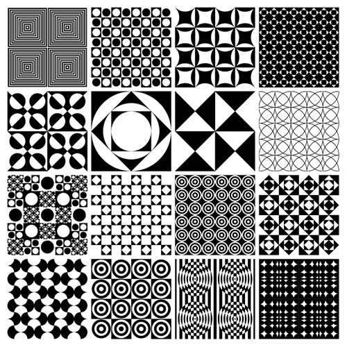 Monochrome-Panton-Patterns