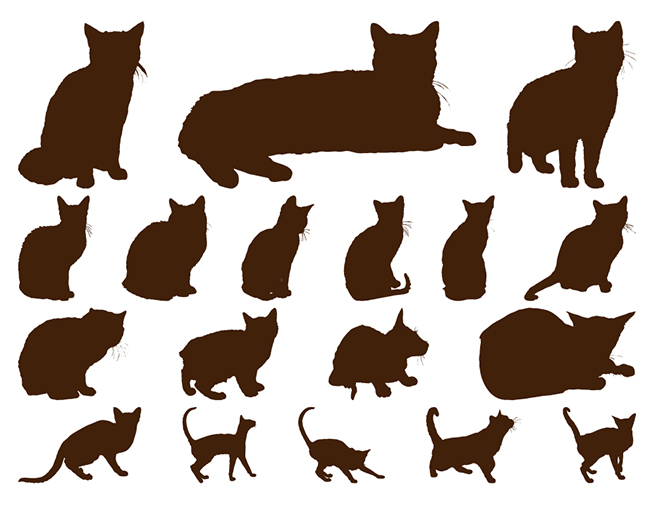 18-Cats-Silhouettes-Graphics
