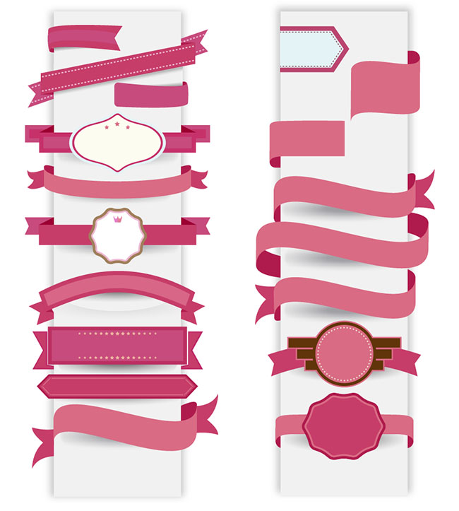 Pink-Ribbon-decorative-template