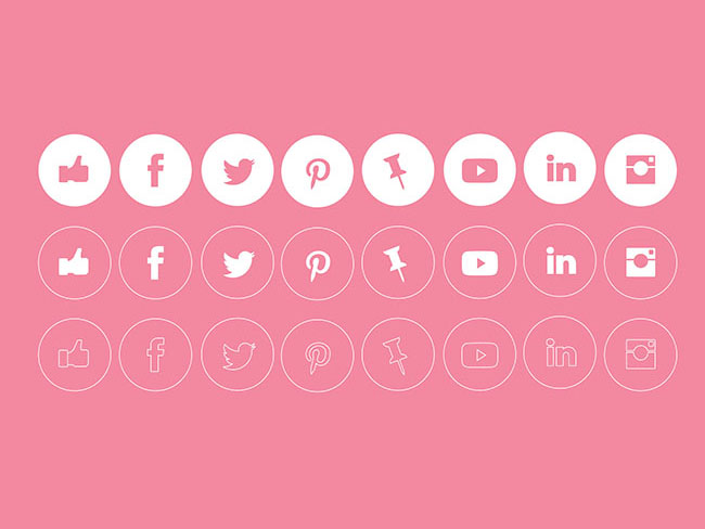 Free-vector-social-media-clean-icons