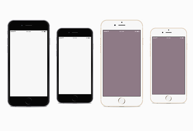 Download iPhone 6 and iPhone 6 Plus Vector mockups - Free Vector ...