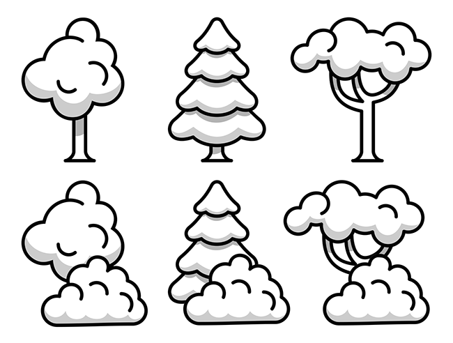 Tree-illustration-set