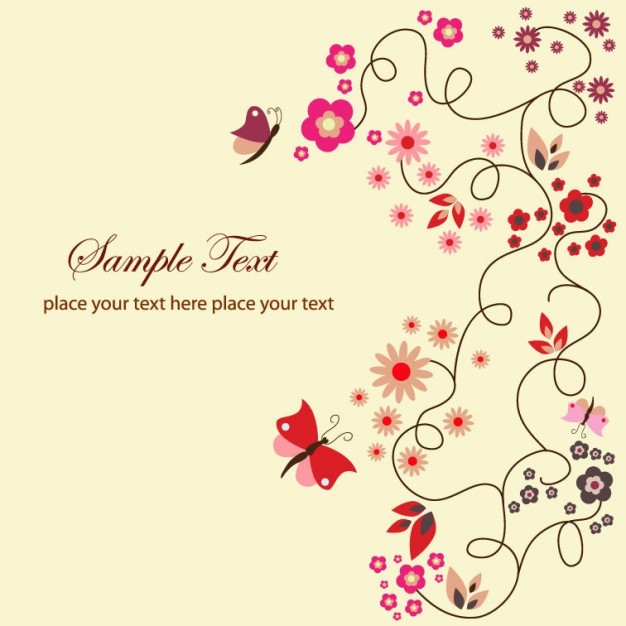 Free-Vector-Floral-Greeting-Card