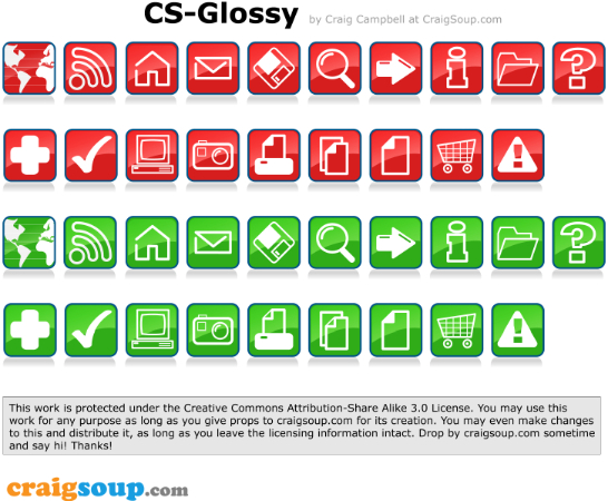 Glossy-Vector-Icons