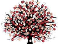 Free-Blossomed-Tree-Vector