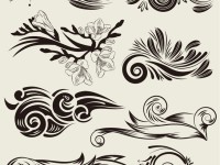Vector-Set-of-Beautiful-Floral-Elements-Free