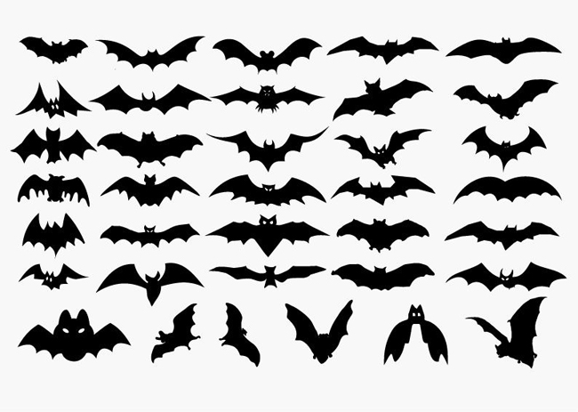 Vector-Set-of-Halloween-Bat-Silhouette