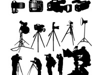 Camera-Photographer-silhouette-vector