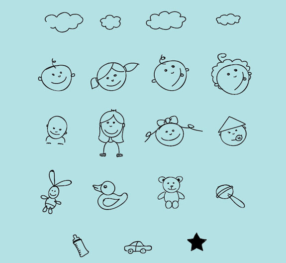 Download Children Handmade Doodles - Free Vector Site | Download ...