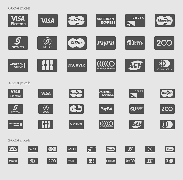 Payment-Card-Glyphs-Icon-Set