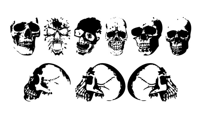 Realistic-Skulls-Silhouette