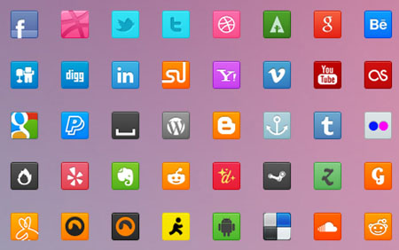 70-Sweet-Social-Icons