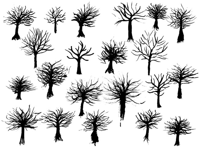 Free-Vector-Ink-Trees