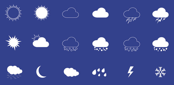 Web-Weather-Icons-Set
