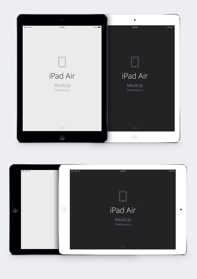 iPad Air Psd Vector Mockup - Free Vector Site | Download Free Vector Art, Graphics