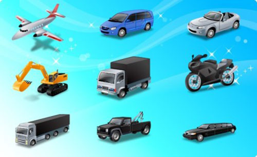 Icons-Land-Transport-Vector-Icons