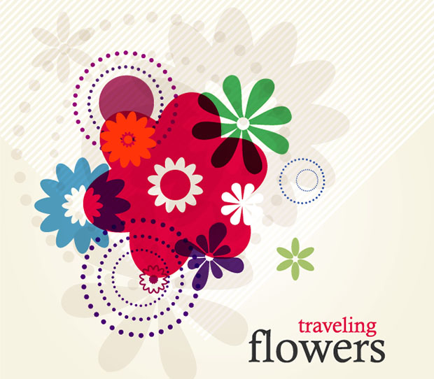 Traveling-Flowers-Vector