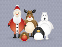 Free-Christmas-Themed-Cute-Vector-Character-Pack