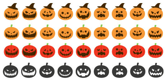 Halloween-Pumpkins-Expressions-Flat